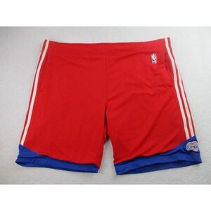 Adidas‎ Authentic LA Clippers Basketball Shorts Mens Size 48 NBA Drawstring